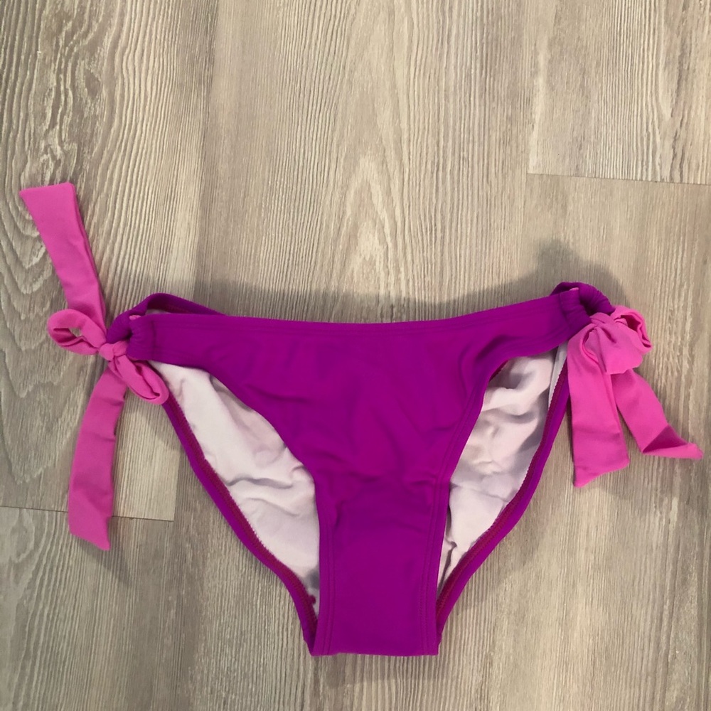 Women's Magenta Tie-Side Bikini Bottom - Unbranded
